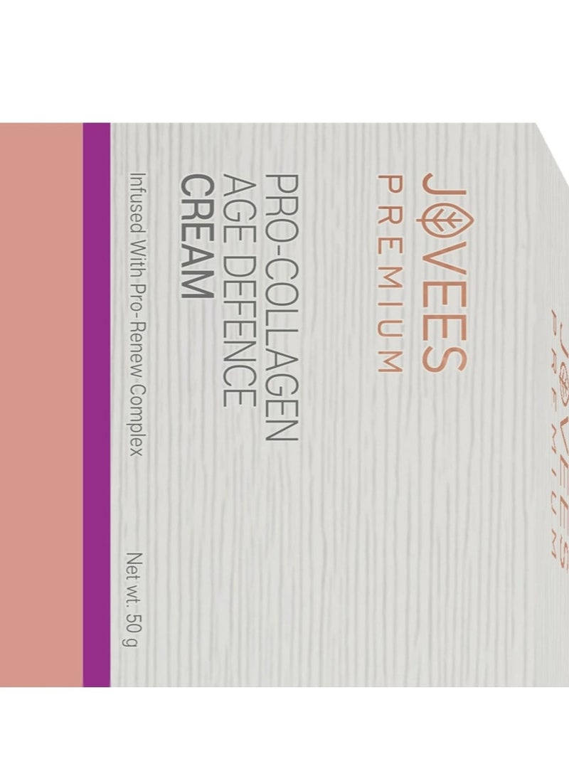 Jovees Premium Pro -Collagen Age Defence Cream | for Age Spots, Fine Lines and Wrinkles | Anti Aging formula For Women & Men | For All Skin Types Skin Types- 50g - Image 2